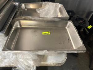 (2) WATER PANS W/ INSERTS