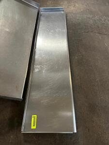 48" X 9" STAINLESS WALL SHELF