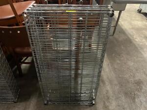 (4) 36" X 24" WIRE SHELVING INSERTS