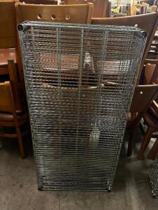 (3) 48" X 24" WIRE SHELVING INSERTS