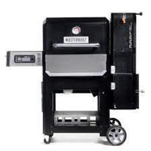 DESCRIPTION: (1) DIGITIAL CHARCOAL GRILL AND SMOKER BRAND/MODEL: MASTERBUILT INFORMATION: BLACK SIZE: 24" RETAIL$: $589.99 EA QTY: 1