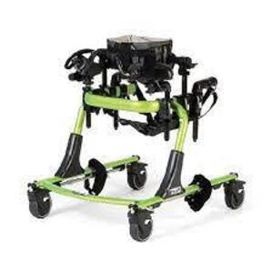 DESCRIPTION: (1) FOREARM PLATFORM WALKER BRAND/MODEL: RIFTON INFORMATION: LIME GREEN SIZE: CHILDS, MUST COME INSPECT, MISSING FOREARM PADS RETAIL$: $3