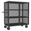 DESCRIPTION: (1) WELDED MESH SECURITY CART, ADJUSTABLE SHELVES BRAND/MODEL: DURHAM MFG INFORMATION: GRAY, STEEL SIZE: 56-1/2"H X 60"L X 26"W RETAIL$: