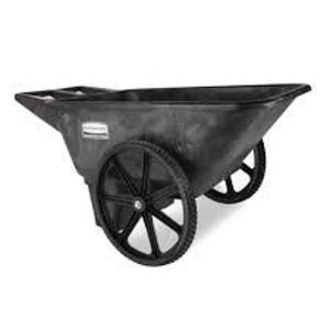 DESCRIPTION: (1) BIG WHEEL CART, HOPPER BRAND/MODEL: RUBBERMAID #FG564200BLA INFORMATION: BLACK, NEVER FLAT TIRES SIZE: 8.75 CU FT RETAIL$: $449.46 EA