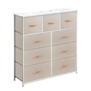 DESCRIPTION: (1) 9 DRAWER DRESSER BRAND/MODEL: BIGROOF INFORMATION: CREAM SIZE: 1000L X 300W X 1000H MM RETAIL$: $92.99 EA QTY: 1