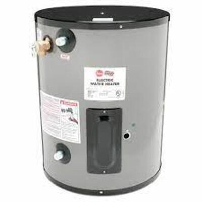 DESCRIPTION: (1) COMMERCIAL ELECTRIC WATER HEATER BRAND/MODEL: RHEEM-RUUD/EGSP20-208V INFORMATION: MAX PRESSURE: 150 PSI/12 GPH SIZE: 25-1/8"H X 19-3/