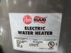 DESCRIPTION: (1) COMMERCIAL ELECTRIC WATER HEATER BRAND/MODEL: RHEEM-RUUD/EGSP20-208V INFORMATION: MAX PRESSURE: 150 PSI/12 GPH SIZE: 25-1/8"H X 19-3/ - 2