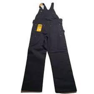 DESCRIPTION: (1) LOOSE FIT COVERALL BIBS BRAND/MODEL: CARHARTT #OR4393-M INFORMATION: BLACK SIZE: XLARGE TALL RETAIL$: $109.99 EA QTY: 1