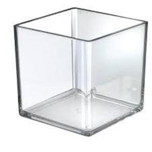 DESCRIPTION: (4) ACRYLIC STORAGE DISPLAY CUBE BRAND/MODEL: AZAR INFORMATION: CLEAR SIZE: 7" X 7" RETAIL$: $64.94 TOTAL QTY: 4