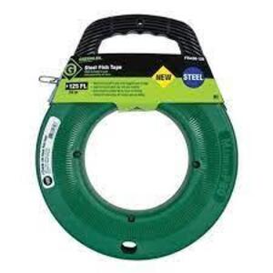 DESCRIPTION: (1) ROLL OF FISH TAPE BRAND/MODEL: GREENLEE #FTS438-125 INFORMATION: STEEL SIZE: 125' X 1/8" RETAIL$: $71.23 EA QTY: 1