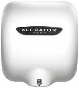 DESCRIPTION: (1) HAND DRYER, TOUCHLESS BRAND/MODEL: XLERATOR #455A05 INFORMATION: WHITE SIZE: AUTO, 8 SEC DRY TIME, BMC, WHITE, 65 TO 75 DBA, 110 TO 1