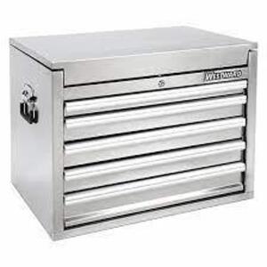 DESCRIPTION: (1) TOOL STORAGE CABINET TOP CHEST BRAND/MODEL: WESTWARD #53RH47 INFORMATION: STAINLESS STEEL SIZE: 5 DRAWER RETAIL$: $793.31 EA QTY: 1