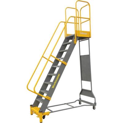 DESCRIPTION: (1) COTTERMAN WORKMASTER ROLLING LADDER BRAND/MODEL: WMX12R42A3P3 INFORMATION: GRAY & YELLOW/12-STEPS/CAPACITY: 1000 LBS RETAIL$: $4,079.