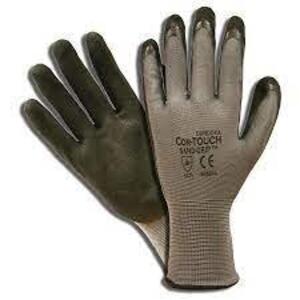 DESCRIPTION: (24) COR-TOUCH SAND GRIP WORK GLOVES BRAND/MODEL: CORDOVA #6993 INFORMATION: BLACK AND GRAY SIZE: LARGE RETAIL$: $71.00 TOTAL QTY: 24