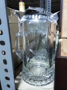 DESCRIPTION: (2) BEER GROWLER BRAND/MODEL: LAW ENFOCMENT SIZE: GLASS RETAIL$: $25.78 EA QTY: 2