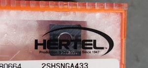 DESCRIPTION: (6) PCBN TURNING INSERTS BRAND/MODEL: HERTEL 2SHSNGA433630BN RETAIL$: $100.86 PER INSERT QTY: 6