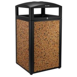 DESCRIPTION: (2) ALPHINE COMMERCIAL TRASH CAN BRAND/MODEL: 472-40-STO INFORMATION: STONE PANEL/WITH ASHTRAY RETAIL$: $599.99 EACH SIZE: 41"L X 21"W X