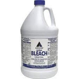 DESCRIPTION: (2) GERMICIDAL ULTRA BLEACH BRAND/MODEL: AROCEP #AR110001 SIZE: 1 GALLON RETAIL$: $15.60 EA QTY: 2