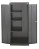 DESCRIPTION: (1) SANDUSKY FREESTANDING GARAGE CABINET BRAND/MODEL: VFC1301566-09 INFORMATION: BLACK/3-SHELVES/DOUBLE DOOR/SHELF WEIGHT CAPACITY: 100 L