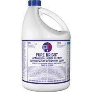 DESCRIPTION: (2) GERMICIDAL ULTRA BLEACH BRAND/MODEL: PURE BRIGHT SIZE: 1 GALLON RETAIL$: 10.16 EA QTY: 2