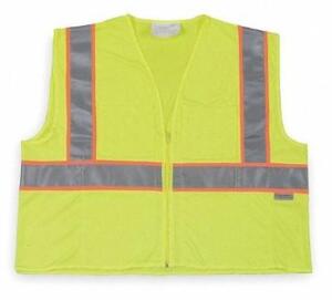 DESCRIPTION: (9) CONDOR COOL DRY HI VIS VEST BRAND/MODEL: 1YAJ7 INFORMATION: LIME,ORANGE & SILVER/ZIPPER RETAIL$: $30.07 EACH QTY: 9