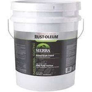 DESCRIPTION: (1) METALMAX DTM ACRYLIC ENAMEL BRAND/MODEL: RUST-OLEUM SIERRA INFORMATION: WHITE SIZE: 5 GALLONS RETAIL$: $423.00 EA QTY: 1