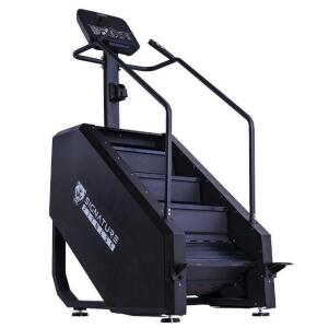 DESCRIPTION: (1) EXERCISE STAIR STEPPER BRAND/MODEL: SIGNATURE FITNESS SIZE: 54 x 38 x 51 RETAIL$: $1,999.99 QTY: 1