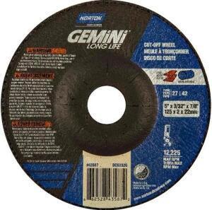 DESCRIPTION: (2) PACKS OF (100) NORTON DEPRESSED CENTER WHEEL BRAND/MODEL: 66252843587 INFORMATION: GRIT:46/ALUMINUM OXIDE RETAIL$: $468.00 PER PK OF