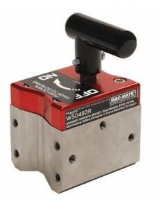 DESCRIPTION: (1) MAG-MITE MAGNETIC WELDING SQUARE BRAND/MODEL: WS0450R INFORMATION: ANGLE: 90 DEGREES/MAX PULL: 450 LB/RED RETAIL$: $235.87 QTY: 1