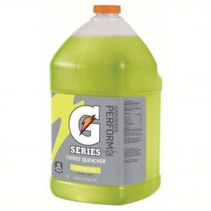 DESCRIPTION: (4) SPORTS DRINK MIX LIQUID BRAND/MODEL: GATORADE #3AW92 INFORMATION: LEMON LIME SIZE: 1 GALLON RETAIL$: $17.17 EA QTY: 4