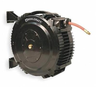 DESCRIPTION: (1) REELCRAFT SPRING RETURN HOSE REEL BRAND/MODEL: SGA3650-OLP INFORMATION: HOSE CAPACITY: 50'/MAX PRESSURE: 232 PSI RETAIL$: $316.12 SIZ