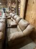 DESCRIPTION: 4-SEATER STADIUM STYLE SOFA RECLINER WITH CUPHOLDERS AND STORAGE SIZE: 140" QTY: 1 - 7