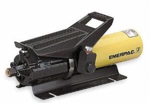 DESCRIPTION: (1) ENERPAC AIR POWERED HYDRAULIC PUMP BRAND/MODEL: PA133 INFORMATION: CAPACITY: 10,000 PSI/DBA 85 RETAIL$: $812.70 SIZE: 14.68"L X 5.62"