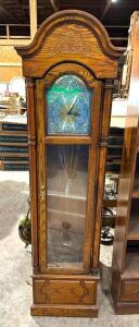 DESCRIPTION: TEMPUS FUGIT GRANDFATHER CLOCK BRAND/MODEL: HOWARD MILLER INFORMATION: NEW - NEEDS SOME ASSEMBLY QTY: 1