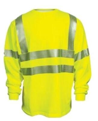 DESCRIPTION: (2) NATIONAL SAFETY HI-VIS T-SHIRT BRAND/MODEL: C54HYXLSC3 INFORMATION: LIME & SILVER/LONG SLEEVE RETAIL$: $102.75 EACH SIZE: X-LARGE QTY