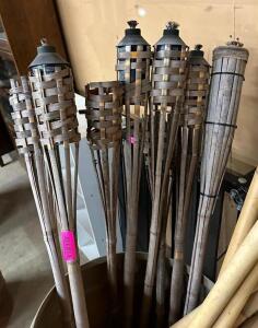 DESCRIPTION: (8) TIKI TORCHES QTY: 8