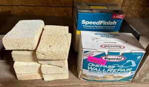 DESCRIPTION: ASSORTED SPONGES AND WALL REPAIR KITS QTY: 1