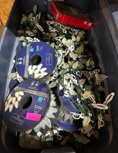 DESCRIPTION: BIN OF ASSORTED CHRISTMAS LIGHTS QTY: 1