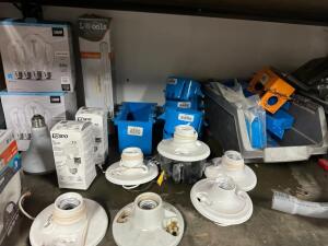 DESCRIPTION: ASSORTED ELECTRICAL PARTS AS SHOWN QTY: 1