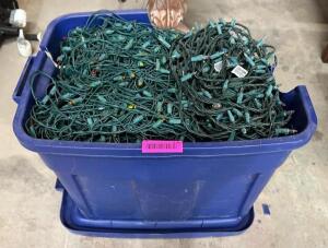 DESCRIPTION: BIN OF ASSORTED CHRISTMAS LIGHTS QTY: 1