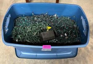 DESCRIPTION: BIN OF ASSORTED CHRISTMAS LIGHTS QTY: 1