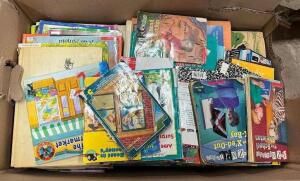 DESCRIPTION: BOX OF ASSORTED CHILDRENS BOOKS QTY: 1