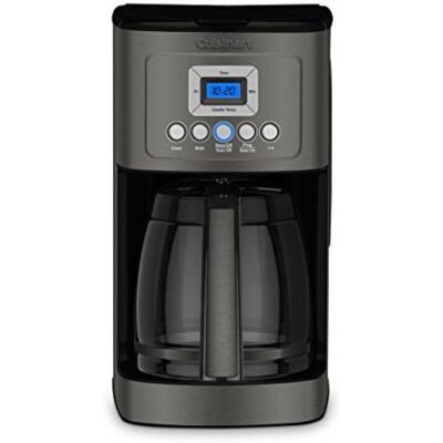 CUISINART 14-CUP PERFECTEMP PROGRAMMABLE COFFEE MAKER IN BLACK STAINLESS RETAILS FOR $120.00