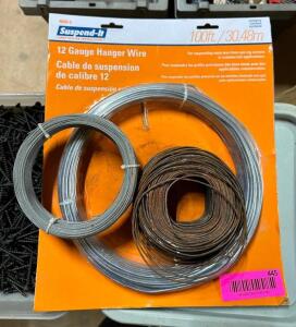 DESCRIPTION: ASSORTED HANGER WIRE QTY: 1