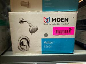 DESCRIPTION: ADLER SHOWER HEAD BRAND/MODEL: MOEN 82604 QTY: 1