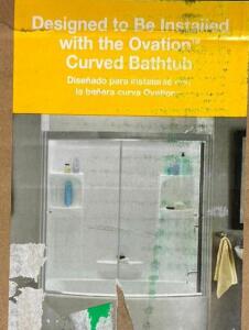 NAME: BATHROOM SHOWER GLASS DOOR KIT WITH HARDWARE DESCRIPTION: BATHROOM SHOWER GLASS DOOR KIT WITH HARDWARE THIS LOT IS: ONE MONEY QTY: 1