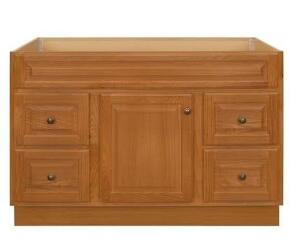 NAME: HAMPTON 48 IN. W X 21 IN. D X 33.5 IN. H BATH VANITY CABINET WITHOUT TOP IN OAK DESCRIPTION: HAMPTON 48 IN. W X 21 IN. D X 33.5 IN. H BATH VANIT