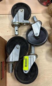 DESCRIPTION: (4) CASTERS AS SHOWN QTY: 1