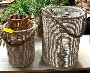 DESCRIPTION: ASSORTED WOVEN BASKETS QTY: 1