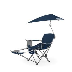 DESCRIPTION: (1) SPORT-BRIELLA CAMPING CHAIR BRAND/MODEL: BRE03-615 INFORMATION: 3-POSITION RECLINER/BLUE RETAIL$: $59.99 SIZE: 38.98"L X 7.48"W X 7.4